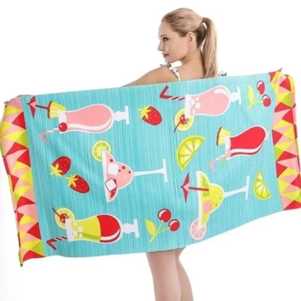 Strawberry Microfiber Beach Towel, Size 30